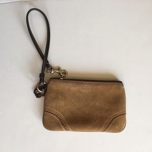 Coach Suade Wrislet Camel/Dark Brown